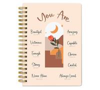 Only Zest Christian Journal for Women-Christian Art Gifts Notebook with Scripture, Spiral Faith Journal for Devotionals and Bible Journaling, Inspirational Writing Notebook for Bible Study, 140 Pages