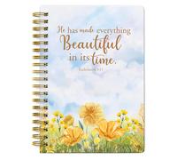 Only Zest Christian Journal for Women-Christian Art Gifts Notebook with Scripture, Spiral Faith Journal for Devotionals and Bible Journaling, Inspirational Writing Notebook for Bible Study, 140 Pages