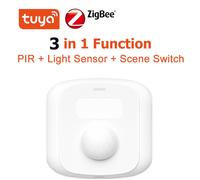 (only Zigbee version) 3 In 1 Sensor Zigbee Smart Human Body Sensor Human Motion Sensor Scene Switch Function