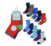 OnlyBee 10 Pairs Baby Boys Cotton Gripper Socks - Bright Colours Non-Slip Socks for Newborns, Infants & Toddlers (0-24 Months) (UK, Age, 0 Months, 6 Months)