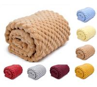 OnlyBee Baby Waffle Blanket 75 x 100 cm - Soft & Breathable Cellular Cot Blanket - Lightweight Baby Blanket for Newborns, Prams & Moses Baskets (Coffee)