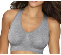 OnlyBee Comfort Bra for Women Ladies Sports Seamless Bras Crop Top for Yoga Sports Wirefree Pull-On Unpadded Ultimate Shapewear (UK, Alpha, 3XL, Regular, Regular, Grey)