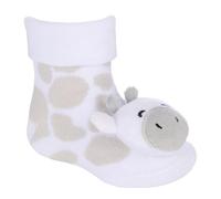 OnlyBee Pair of Baby Infant Toddler Giraffe Booties Boys Girls Bootees Booties 6 to 12 Months Gripper Base