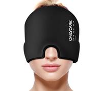 ONLYCARE Migraine Relief Cap Migraine Relief Mask Headache Relief Hat, Migraine Cap, Migraine Mask, Ice Cap Ice Mask Cold Therapy Ice Pack Gel for Migraine, Sinus, Tension Headaches, Puffy Eyes