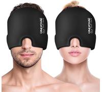 ONLYCARE Migraine Relief Cap, Upgraded Odorless Headache Relief Cap, 360° Gel Surround Ice Pack Mask for Migraine, Sinus, Stress, Frontal Headaches (2 PCS)