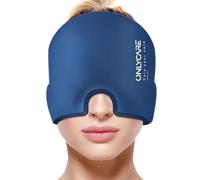 ONLYCARE Migraine Relief Cap, Upgraded Odorless Headache Relief Cap, 360° Gel Surround Ice Pack Mask for Migraine, Sinus, Stress, Frontal Headaches