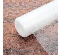 Onlyesh Drawer Liners, 45 x 500cm Kitchen Drawer Liner, Washable EVA BPA Free, Anti-slip Shelf Liner, Fridge Liners Can be Cut to Size, for Shelves, Cupboards, Drawers, Refrigerators, Home and Office
