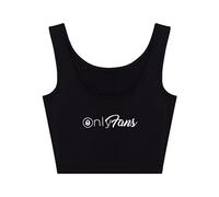 OnlyFans Crop Tank, Classic Black, One Size