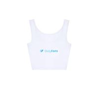 OnlyFans Crop Tank, White, One Size