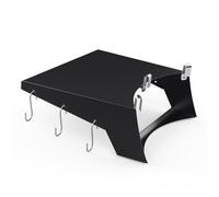 onlyfire BBQ Side Table, Grill Table Shelf for 57cm Weber Master-Touch & Kettle Charcoal Grill, Weber Kettle Grill accessories