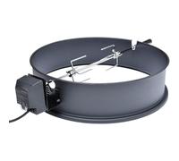 Onlyfire BRK-6025 Enamelled Rotisserie Ring Kit Fits Weber 57CM Charcoal Kettle Grill with Electric Motor for UK fits Most Others 57 CM Kettle BBQ