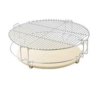 Onlyfire GCG-8552 BBQ Cooking System for Ceramic Grill | BBQ Grates, Grill Rack & Heat Deflectors Set for Large Big Green Egg, Kamado Joe Classic, Pit Boss K22 etc.