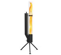 Onlyfire Glass Flue Patio Heater, Pellet Torch for Garden and Patio, Outdoor Fire Pit