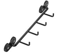 onlyfire Magnetic BBQ Tool Rack - Universal Metal Fridge Organizer Grill Cutlery Holder Towel Hanger - 4 Hooks Storage for Hanging Kitchen Utensils Smoker Tools & Other Accessories
