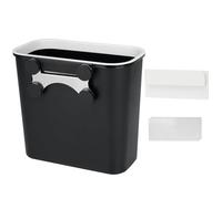 onlyfire Magnetic Trash Can, 8L Plastic Garbage Bin for Barbecue Grills, Hanging Kitchen Bin for Kitchen, Bedroom, Bathroom, Camping, Black