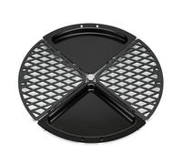 Onlyfire Multifunctional Griddle & Grill Grate Set for Weber 57 CM Charcoal Grill and WSM 22" Cooker, Cast Iron Cooking Grate, Grill Pan and Grate Lifter for Outdoor Cooking and Smoking