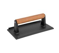 onlyfire Pre-Seasoned Cast Iron Burger Press for Griddle & BBQ
