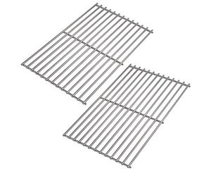 Onlyfire Replacement BBQ Stainless Steel Cooking Grates Fit for Tepro Toronto, Schwarz Model Grills,Set of 2