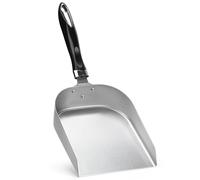 Onlyfire Stainless Steel Griddle Scoop with Heat-Resistant Handle, Ice Scoop, Wide Surface Design Food Mover for Easy Stiring Fry, Cooking and Moving Food, 7"