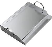 Onlyfire Stainless Steel Rectangle Griddle Plancha for Most BBQ Gas Grills and Charcoal Grills(58.4x40.6cm)