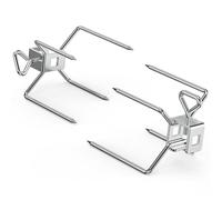 Onlyfire Stainless Steel Rotisserie Forks, 2 Pieces, Fits for Weber 10MM and 8MM Square Spit Rods