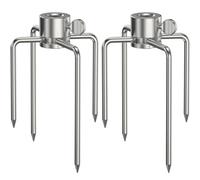 Onlyfire Stainless Steel Rotisserie Forks for 8mm Square Spit Rods, 2 Pcs