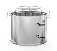 Onlyfire Stainless Steel Smoking Chamber for Weber 47cm Kettle Grill | Middle Cooking System, Turn your Kettle into Smoker Charcoal Grill, Ring+ Bacon Hanger Rack Kit