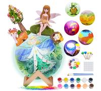 ONLYFUN Children's Moonlight DIY Kit, Flower Fairy Girl Gifts, DIY Flower Fairy Garden Night Light Toy Gift, DIY Gifts for Kids Girl 6 7 8 9 10 11 12 Years Old