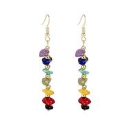 ONLYJUMP Acrylic rainbow ball Beads Dangle Earrings for Women Colorful Boho Earrings Rainbow Ball Dangle Ear Drop Vintage StatementDrop Dangle Earrings Lightweight Resin rainbow Personality Dangle
