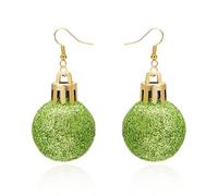 ONLYJUMP Colorful Christmas Earrings for Women Christmas Lightweight Snowflake Star Light Bulb Earrings Festive Cute Red Green Big Ball Earrings Christmas Jewelry, XL, Zinc, No Gemstone
