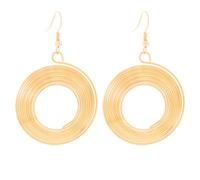 ONLYJUMP Multilayer Round Hoop Earrings for Women Personality Fashion Large Smooth Thin Metal Circle Geometric Boho Multiple Drawing Dangle Drop Statement Earrings Minimalist Jewelry Ladies Gifts, M