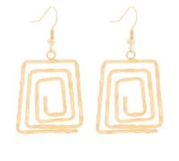 ONLYJUMP Multilayer Round Hoop Earrings for Women Personality Fashion Large Smooth Thin Metal Circle Geometric Boho Multiple Drawing Dangle Drop Statement Earrings Minimalist Jewelry Ladies Gifts, M