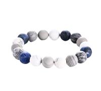 ONLYJUMP Planet Bracelet Solar System Space Galaxy Bracelet Handmade Natural Stone Beads Bracelet String Adjustable Astronomy Gift Bangle Women Men Metal No Jewels Metal, No Gems