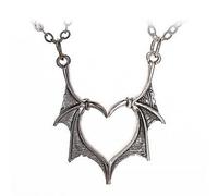 ONLYJUMP2Pcs Gothic Crow Skull Pendant Necklace Set for Women Men Best Friends Punk Metal Devil Wings Bat Necklace Hip Hop 3D Animal Bird Skull Pendant Necklace Set Vintage Gothic Halloween Jewelry