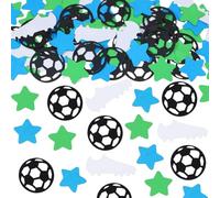 ONLYKXY 100pcs Glitter Sports Confetti Table Decor Colorful Scatter Bless Confetti for Celebrate Sport Theme Birthday Party Shower Christmas Hallowmas Wedding Graduation (Star,Shoes,Football)