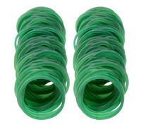 ONLYKXY 100pcs Natural Rubber Bands Soft Elastic Bands Hair Ties Ring for Hair Braids (25mm, Green)