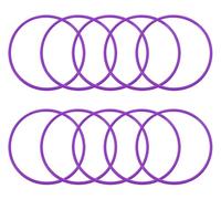 ONLYKXY 10pcs Silicone Hair Rubber Bands 5.5cm No-slip Soft Elastic Band Hair Ties Rubber Ring for Women Girls Braids Ponytails Sports Wet Hair Work Outs Hair Accessories (Purple)