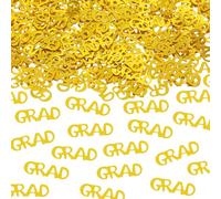ONLYKXY 15gram Glitter Table Confetti Decor Scatter Bless Confetti Grad Party Decor for Congrats College Graduation Birthday Wedding Party Chocolate Favor Envelope Decal (Gold GRAD)