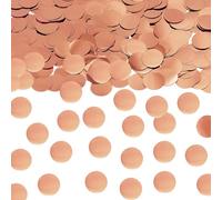ONLYKXY 15gram Glitter Table Confetti Decor Scatter Bless Confetti Grad Party Decor for Congrats College Graduation Birthday Wedding Party Chocolate Favor Envelope Decal (Rose Gold Round)