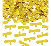 ONLYKXY 15gram Glitter Table Confetti Decor Scatter Bless Confetti Grad Party Decor for Congrats College Graduation Birthday Wedding Party Chocolate Favor Envelope Decal (Gold Diploma)