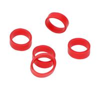 ONLYKXY 250 Pieces Red Silicone Cable Ties Data Lines Silicone Cord Ties Reusable Rubber Rings Power Cable Tie Straps Elasticity Coil Ring Rubber Bands