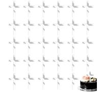 ONLYKXY 30pcs Silver Cross Cake Side Decor Reusable Mirror Acrylic Cupcake Topper Glitter Pick for Theme Party Craft DIY,Bless,Wedding,Bridal Shower,Christmas,Hallowmas,Birthday Baptism (2.75x4inch)