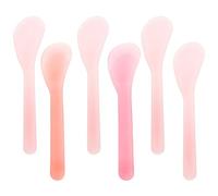 ONLYKXY 5inch Random Color Plastic Beauty Spoon Facial Cream Brush Makeup Scoop Mud Reusable Cosmetic Dig Scoop Spatula Mask Tip for Lotions Moisturizers Home Salon DIY Facemask Mixing Sampling (6)