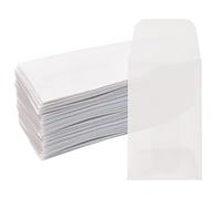 ONLYKXY 60pcs White Translucent Paper Envelope Bag Mini Butter Paper Pouches Clear Glassine Gift Small Bag for Coin Jewelry Ring Tag Photo Necklace Stud Earrings Accessories (3x5cm/1.18x1.96inch)