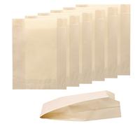 ONLYKXY Kraft Paper Snack Bags Gift Wrap Bags for Bread Pastry Biscuit Bakery Cookies Candy Snacks French Fries Small Lunch Paper Bag Sandwich Pointed Bottom Bags（Translucent Kraft Paper） (50)
