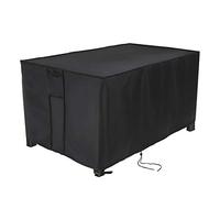 Onlyme Fire Table Cover for 401 403 Series Outdoor Propane Gas Fire Table, 44 Inch Heavy Duty Waterproof Rectangular Fire Pit Cover, Black (113x83x58cm)