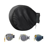 Onlyme Garden Retractable Hose Reel Cover for Hozelock, 55 x 55 cm | 420D Oxford Fabric Waterproof Dustproof UV-resistant, with Drawstring, for Outdoor Wall Mounted Water Hose Reel