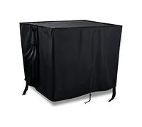 Onlyme Gas Fire Pit Cover Square, 32 Inch Waterproof,Windproof,420D Oxford Fabric Fire Pit Table Cover for Outdoor and Indoor - Black (84x84x44cm)