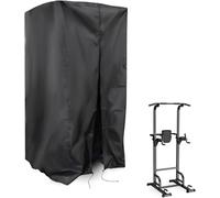 Onlyme Pull Up Bar Station Cover, Dip Station Cover for Home Gym, Dustproof Waterproof Protective for Dip Bars and Gym equipment Indoor Outdoor, 124x137x219cm
