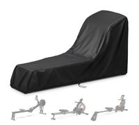 Onlyme Rowing Machine Cover Waterproof, 420D Oxford Fabric Cover with Windproof Buckle & Drawstring for Indoor Outdoor, Dustproof UV Resistant Fitness Equipment Cover for Home Gym,252x64x120/40cm
